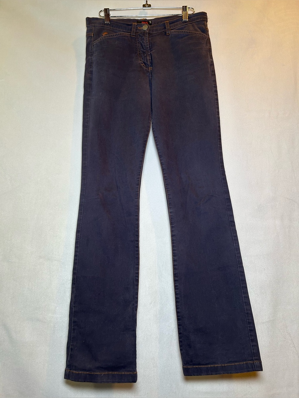 Vintage Versace Sport Women’s jeans. Subtle purple eggplant colour. Size 27